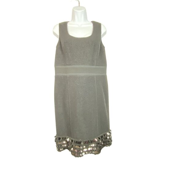 Tory Burch Dresses & Skirts - Tory Burch A-Line Dress With Sequin Hem  Detail Large Wool
